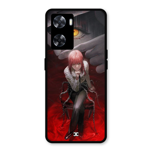 Makima Chains Oppo A57 2022 Mobile Back Cover - Anime PrintShield Case