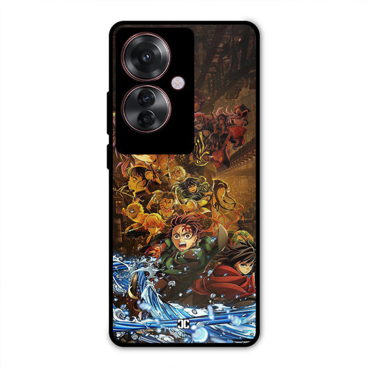 Demon Slayers Oppo F25 Pro Mobile Back Cover - Anime PrintShield Case