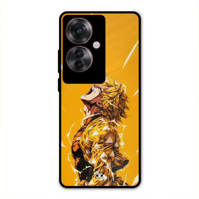 Shouting Zenitsu Oppo F25 Pro Mobile Back Cover - Anime PrintShield Case