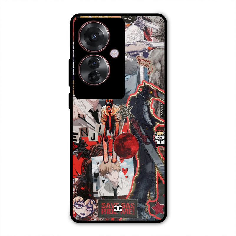Denji Thoughts Oppo F25 Pro Mobile Back Cover - Anime PrintShield Case