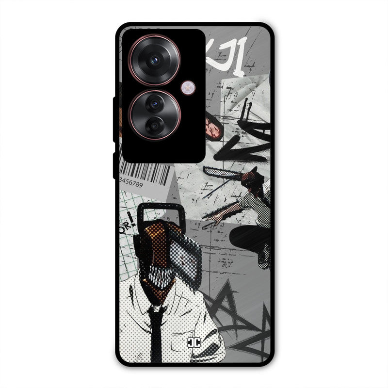 Denji Rage Oppo F25 Pro Mobile Back Cover - Anime PrintShield Case