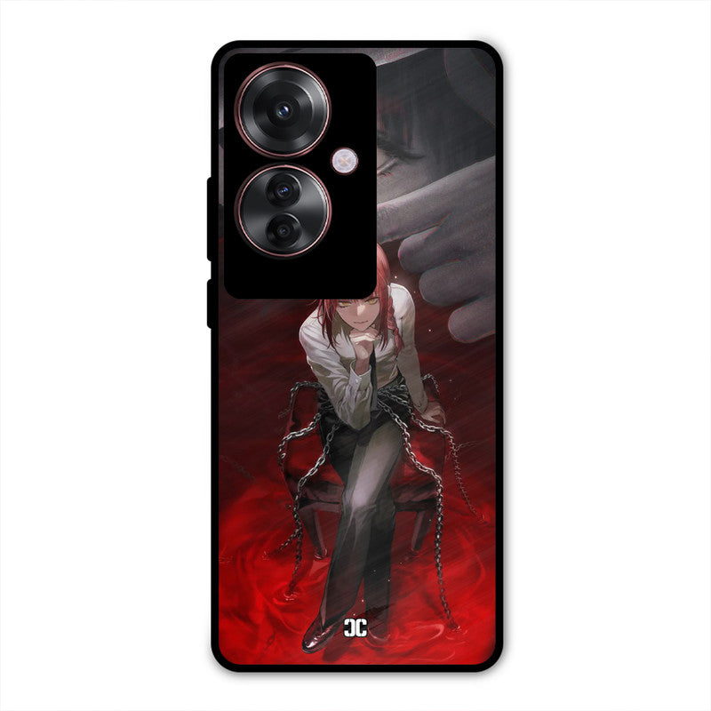 Makima Chains Oppo F25 Pro Mobile Back Cover - Anime PrintShield Case