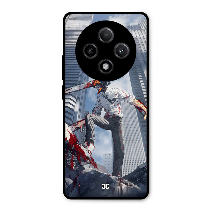 Denji Fighting Oppo F27 Pro Plus 5G Mobile Back Cover - Anime PrintShield Case