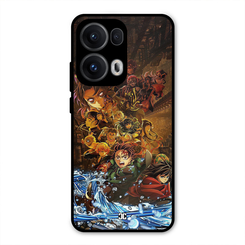 Demon Slayers Oppo Reno 13 Pro 5G Mobile Back Cover - Anime PrintShield Case