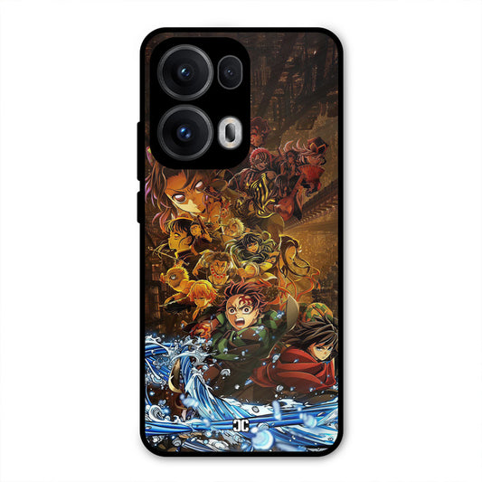 Demon Slayers Oppo Reno 13 Pro 5G Mobile Back Cover - Anime PrintShield Case
