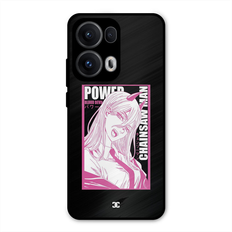 Blood Devil Power Oppo Reno 13 Pro 5G Mobile Back Cover - Anime PrintShield Case