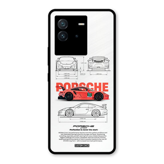 Orabge Porche iQoo Neo 6 Mobile Back Cover - Car&Bike PrintShield Case