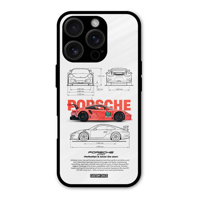 Orabge Porche iPhone 16 Pro Mobile Back Cover - Car&Bike PrintShield Case