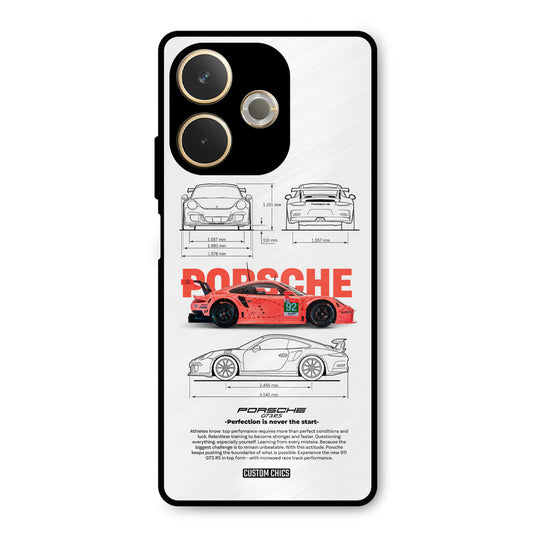 Orabge Porche Oppo A5 Pro Mobile Back Cover - Car&Bike PrintShield Case