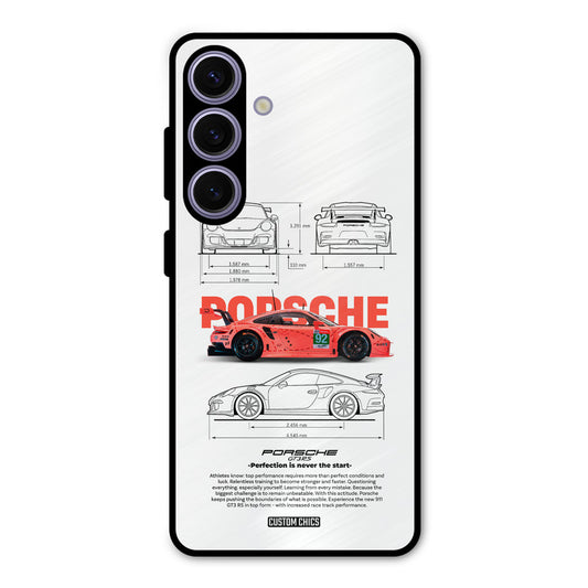 Orabge Porche Samsung Galaxy S24 Mobile Back Cover - Car&Bike PrintShield Case