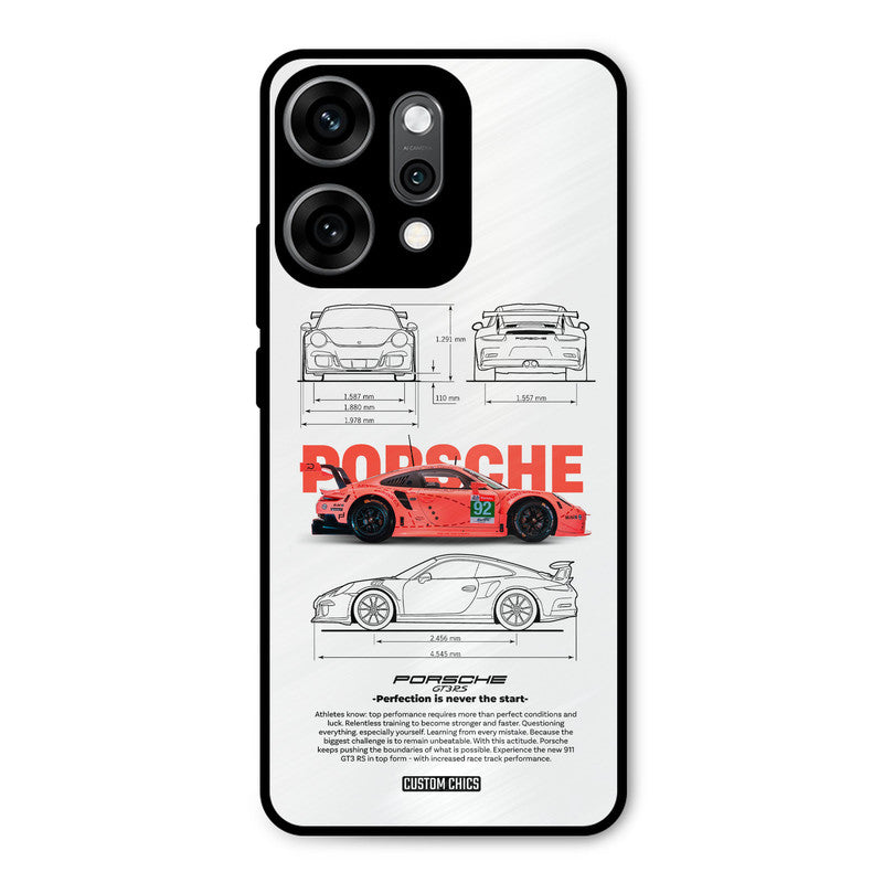 Orabge Porche Oppo Reno 14 Pro Mobile Back Cover - Car&Bike PrintShield Case