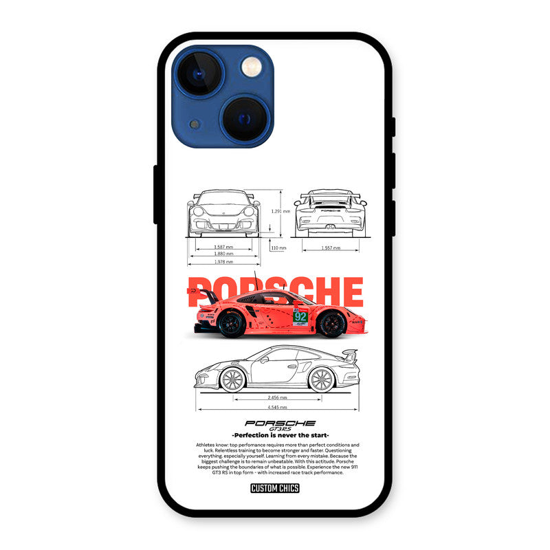 Orabge Porche iPhone 13 Mini Mobile Back Cover - Car&Bike PrintShield Case