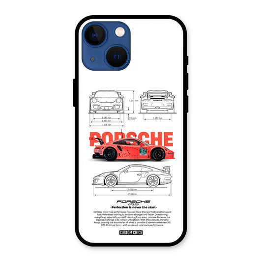 Orabge Porche iPhone 13 Mini Mobile Back Cover - Car&Bike PrintShield Case
