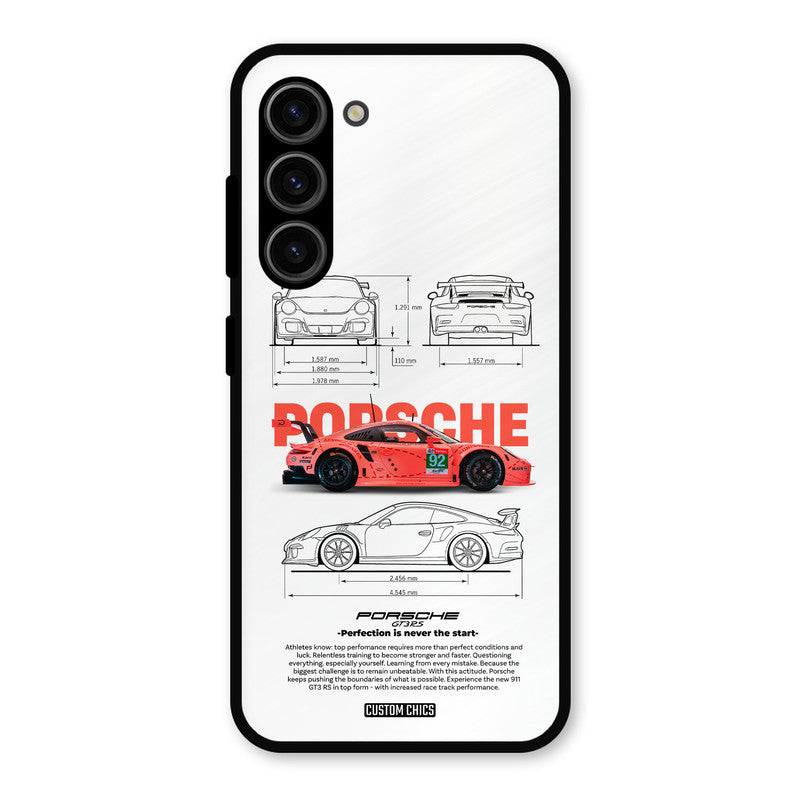 Orabge Porche Samsung Galaxy S23 Mobile Back Cover - Car&Bike PrintShield Case
