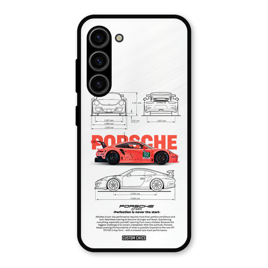 Orabge Porche Samsung Galaxy S23 Mobile Back Cover - Car&Bike PrintShield Case