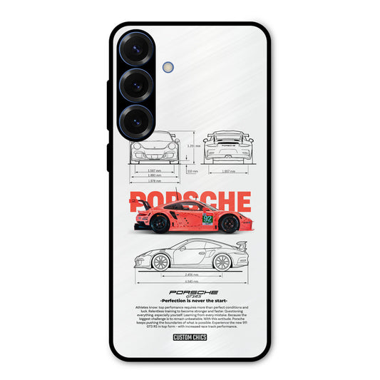 Orabge Porche Samsung Galaxy S25 Mobile Back Cover - Car&Bike PrintShield Case
