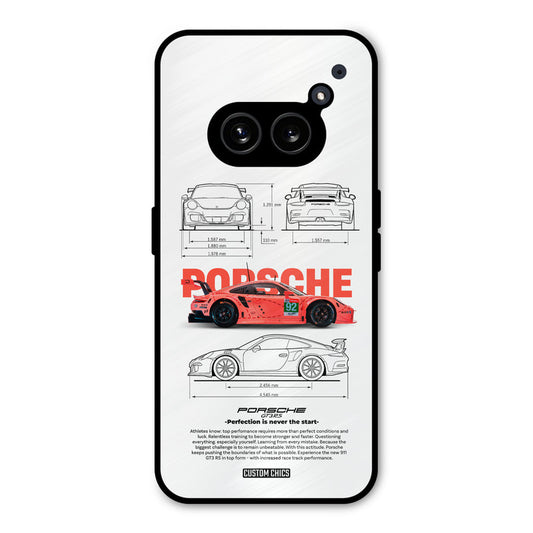 Orabge Porche Nothing Phone 2a Mobile Back Cover - Car&Bike PrintShield Case