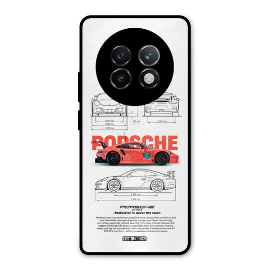 Orabge Porche Realme 13 Plus Mobile Back Cover - Car&Bike PrintShield Case