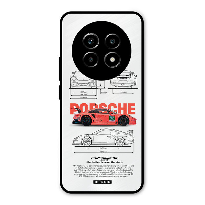 Orabge Porche Realme 13 Pro Mobile Back Cover - Car&Bike PrintShield Case