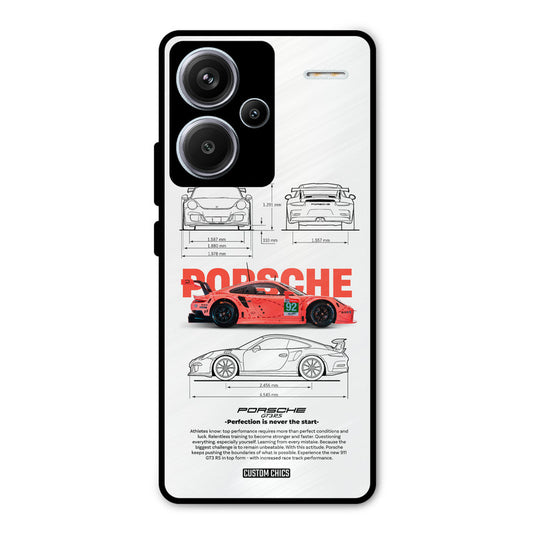 Orabge Porche Redmi Note 13 Pro Plus Mobile Back Cover - Car&Bike PrintShield Case