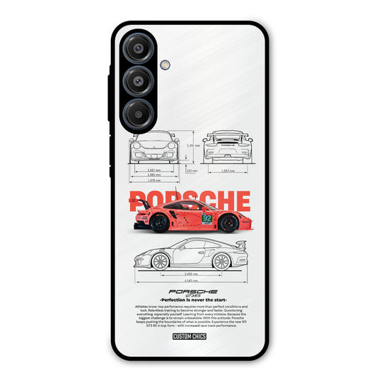 Orabge Porche Samsung Galaxy A16 5G Mobile Back Cover - Car&Bike PrintShield Case