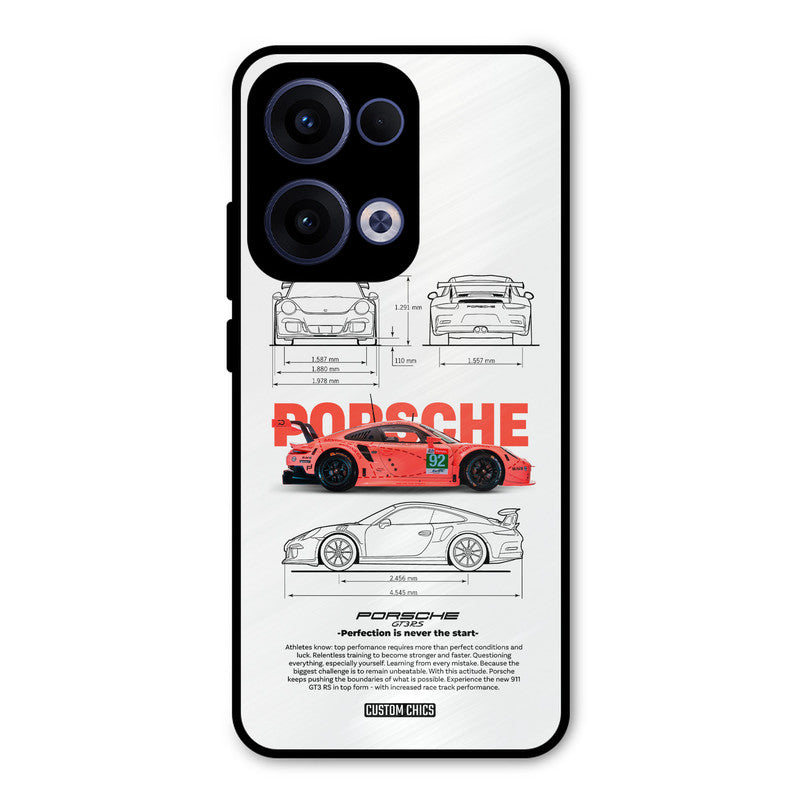 Orabge Porche Oppo Reno 13 5G Mobile Back Cover - Car&Bike PrintShield Case