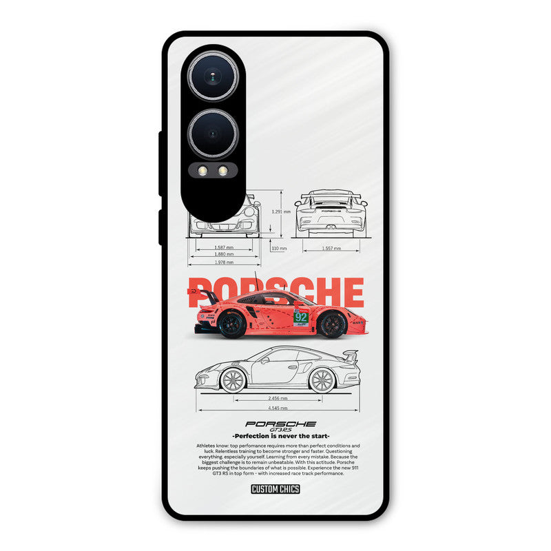 Orabge Porche Oneplus Nord CE4 Lite Mobile Back Cover - Car&Bike PrintShield Case