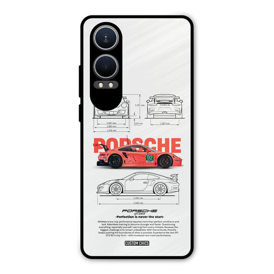 Orabge Porche Oneplus Nord CE4 Lite Mobile Back Cover - Car&Bike PrintShield Case