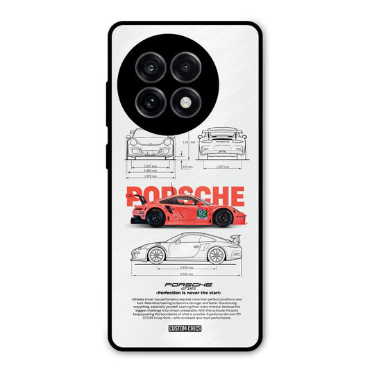 Orabge Porche OnePlus 13R Mobile Back Cover - Car&Bike PrintShield Case