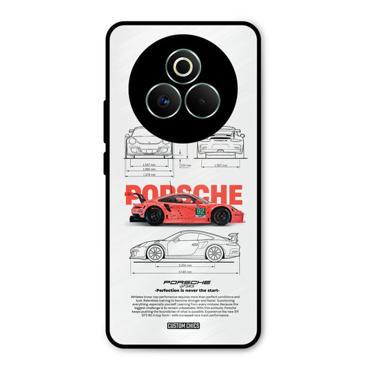 Orabge Porche Realme P3 Pro 5G Mobile Back Cover - Car&Bike PrintShield Case