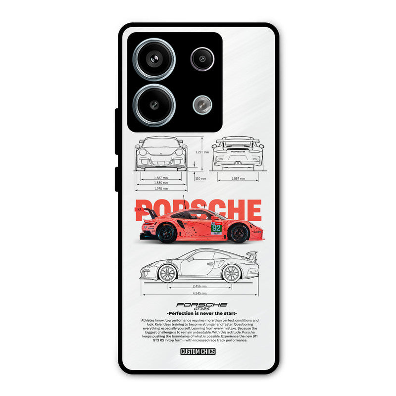 Orabge Porche Redmi Note 13 Pro 5G Mobile Back Cover - Car&Bike PrintShield Case