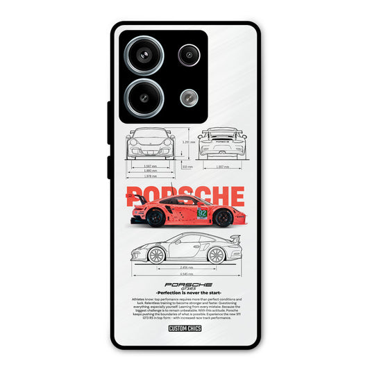 Orabge Porche Redmi Note 13 Pro 5G Mobile Back Cover - Car&Bike PrintShield Case