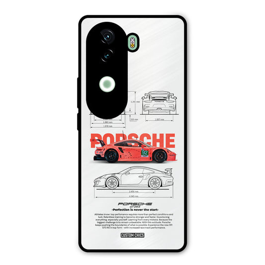 Orabge Porche iQOO Z9s Mobile Back Cover - Car&Bike PrintShield Case