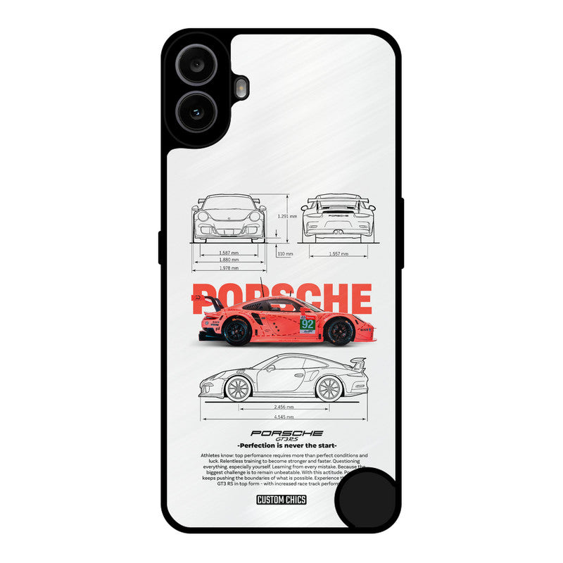 Orabge Porche Nothing CMF Phone 1 Mobile Back Cover - Car&Bike PrintShield Case