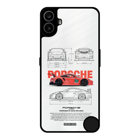 Orabge Porche Nothing CMF Phone 1 Mobile Back Cover - Car&Bike PrintShield Case