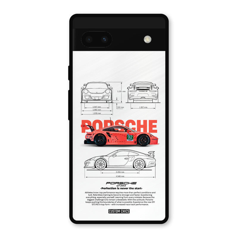 Orabge Porche Google Pixel 6a Mobile Back Cover - Car&Bike PrintShield Case