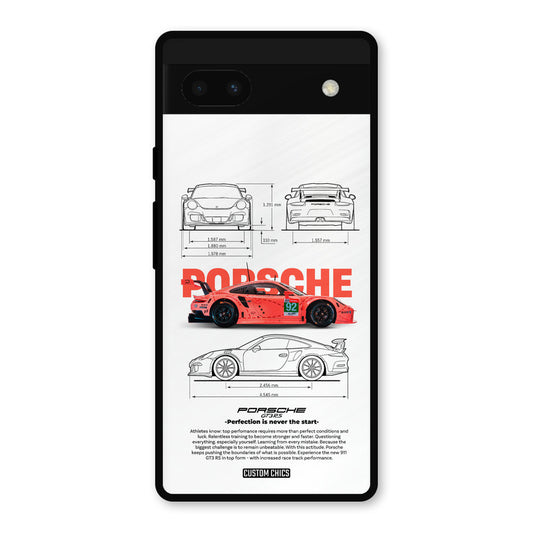 Orabge Porche Google Pixel 6a Mobile Back Cover - Car&Bike PrintShield Case