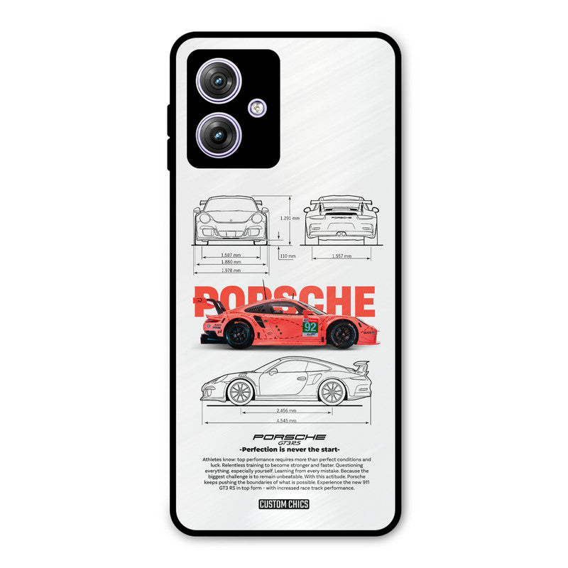 Orabge Porche Moto G54 Mobile Back Cover - Car&Bike PrintShield Case