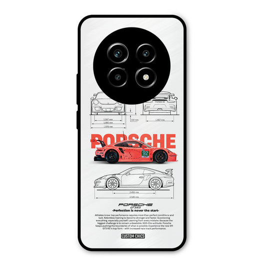 Orabge Porche Realme 14 Pro lite Mobile Back Cover - Car&Bike PrintShield Case