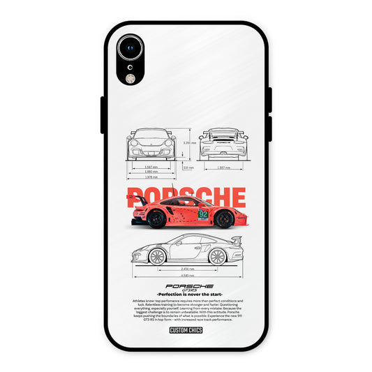 Orabge Porche iPhone XR Mobile Back Cover - Car&Bike PrintShield Case