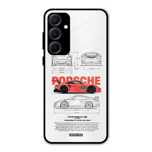 Orabge Porche Samsung Galaxy A35 5G Mobile Back Cover - Car&Bike PrintShield Case