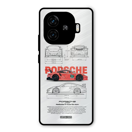 Orabge Porche iQoo Neo 10R Mobile Back Cover - Car&Bike PrintShield Case