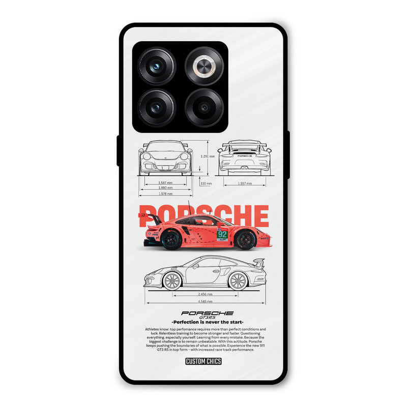 Orabge Porche Oneplus 10T Mobile Back Cover - Car&Bike PrintShield Case