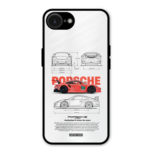 Orabge Porche iPhone 16e Mobile Back Cover - Car&Bike PrintShield Case