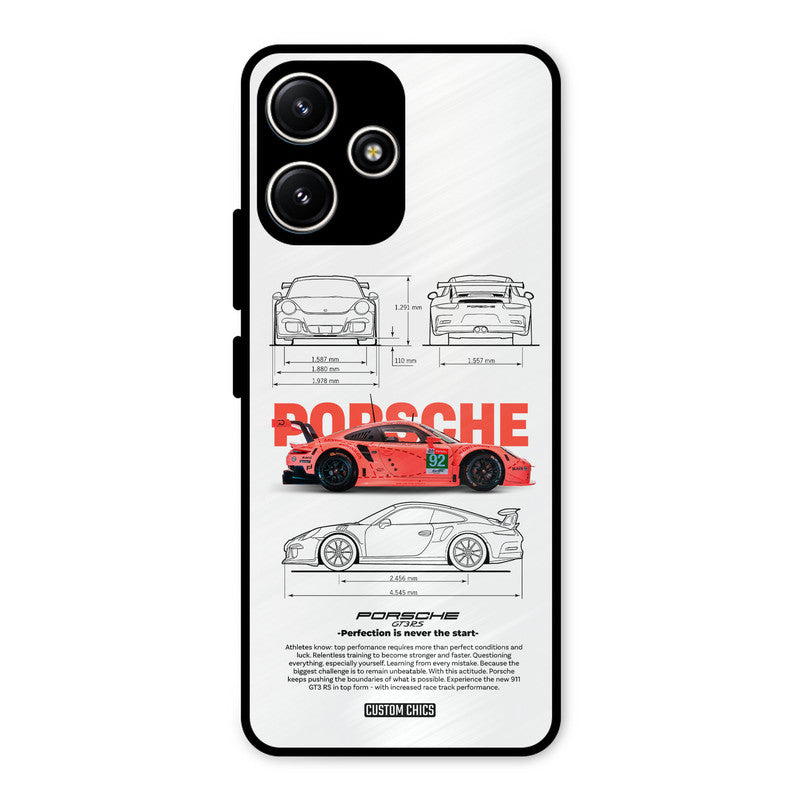 Orabge Porche Redmi 12 5G Mobile Back Cover - Car&Bike PrintShield Case