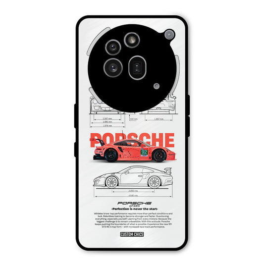 Orabge Porche Nothing Phone 3A Pro Mobile Back Cover - Car&Bike PrintShield Case