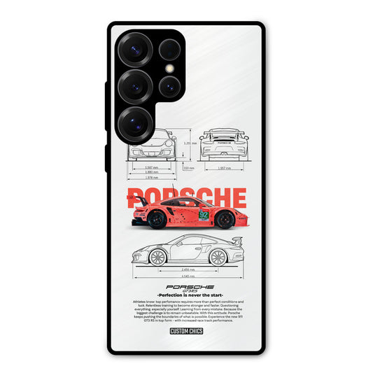 Orabge Porche Samsung Galaxy S25 Ultra Mobile Back Cover - Car&Bike PrintShield Case