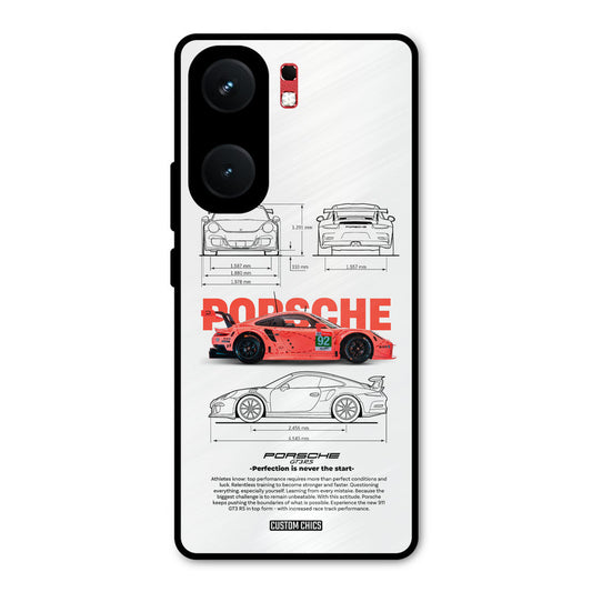 Orabge Porche iQOO Neo 9 Pro Mobile Back Cover - Car&Bike PrintShield Case