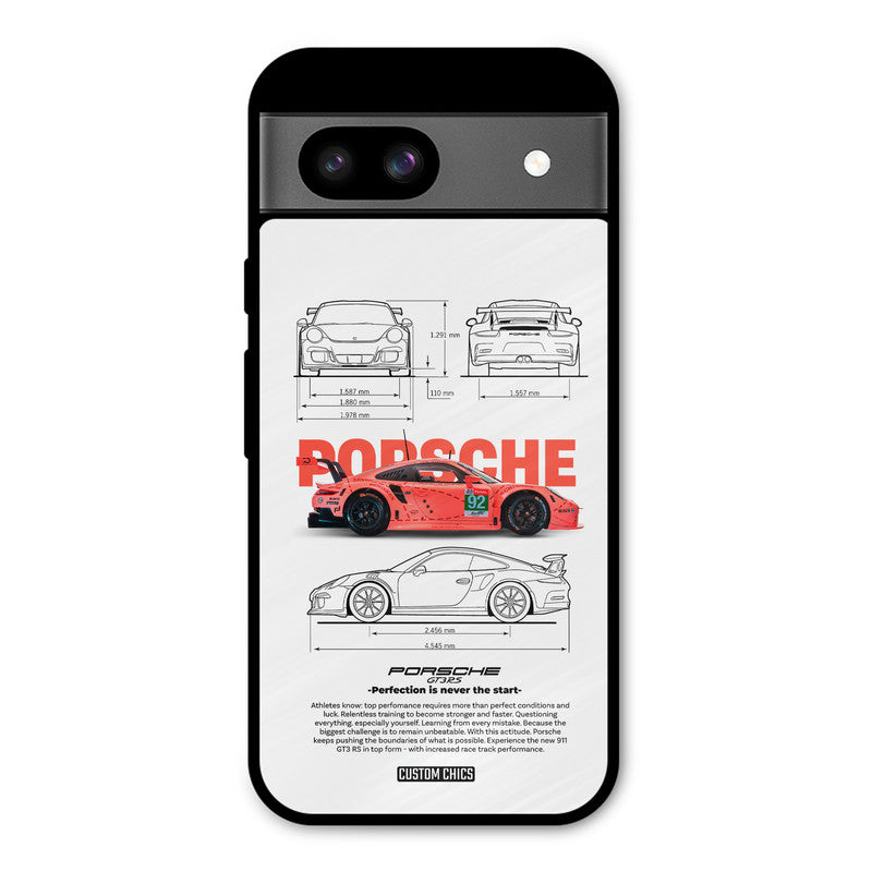 Orabge Porche Google Pixel 8a Mobile Back Cover - Car&Bike PrintShield Case