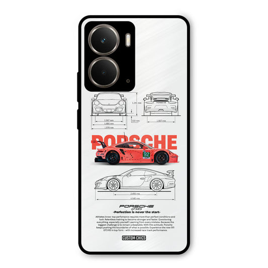 Orabge Porche Realme P3 Mobile Back Cover - Car&Bike PrintShield Case